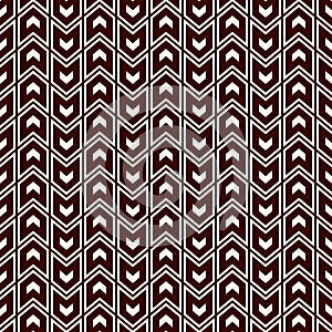 Seamless pattern with arrows motif. Repeated mini angle brackets. Chevrons wallpaper. Minimalist abstract background.