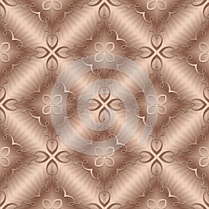 Embossed seamless  brown pattern for graphic design.