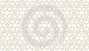 Seamless pattern in authentic arabian style. Unexpanded strokes