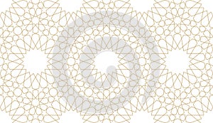 Seamless pattern in authentic arabian style. Unexpanded strokes.