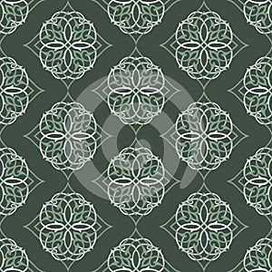 Seamless pattern background in Arabian style.