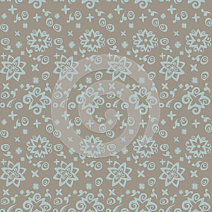 Seamless pattern background beige and blue.