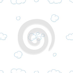 Seamless pattern background with clouds.