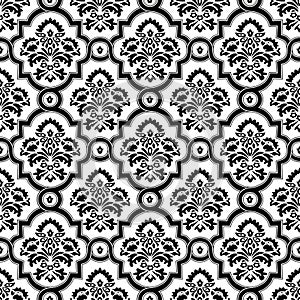 Seamless Pattern Background.Damask Wallpaper