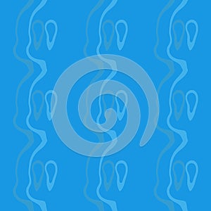 Seamless pattern background of multicolored lines with scribbler.