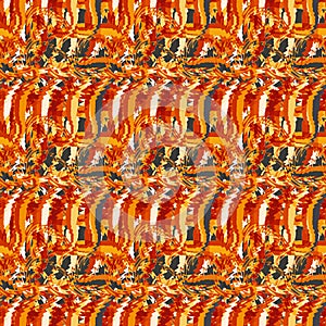 Seamless pattern background of multicolored lines with scribbler.