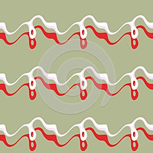 Seamless pattern background of multicolored lines with scribbler.