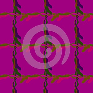 Seamless pattern background of multicolored lines with scribbler.