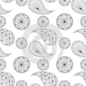 Seamless pattern based on traditional Asian