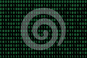 Seamless pattern with binary code