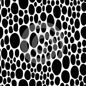 SEAMLESS PATTERN WITH BLACK CIRCLES