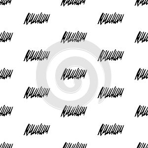 Seamless pattern with black pencil brushstrokes