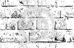 Seamless pattern with black and white brick wall