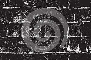 Seamless pattern with black and white brick wall