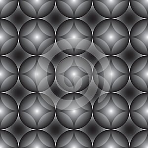 Seamless pattern black and white ceramic tile