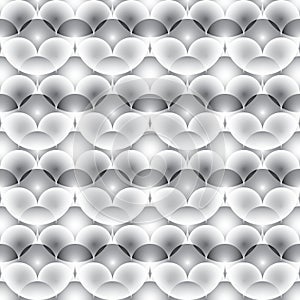 Seamless pattern black and white ceramic tile