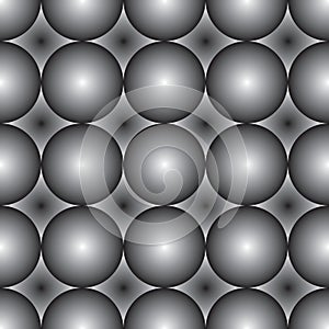 Seamless pattern black and white ceramic tile