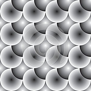 Seamless pattern black and white ceramic tile