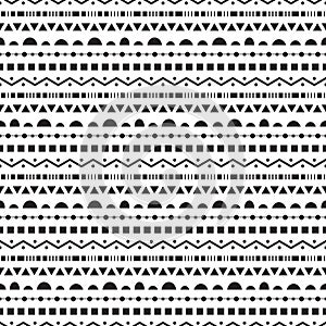 Seamless pattern in black and white colors