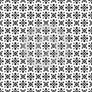 Seamless pattern black and white vector pattern