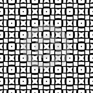 Seamless pattern black and white vector pattern