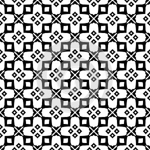 Seamless pattern black and white vector pattern