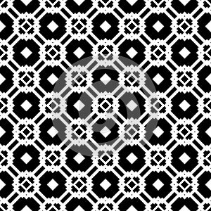 Seamless pattern black and white vector pattern