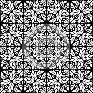Seamless pattern black and white vector pattern