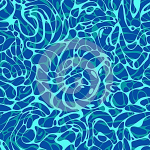 Sin costura patrón de azul nadar piscina Agua 