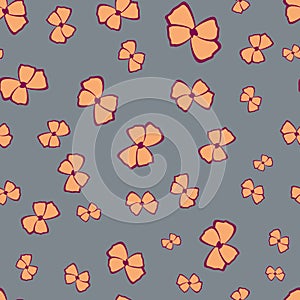 Seamless pattern with bowknot