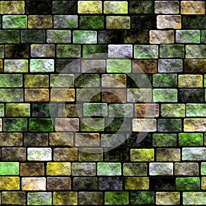 Seamless pattern of brick wall