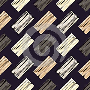 Seamless pattern. Bright colors and simple shapes.