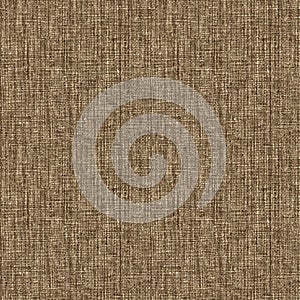 Seamless pattern with brown linen fabric texture.
