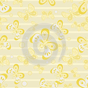 Seamless pattern with butterflies