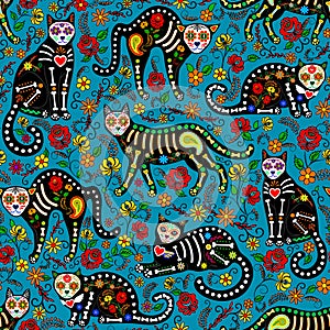 Calavera cats photo