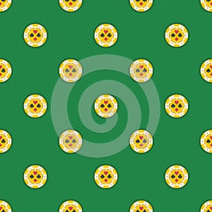 Seamless pattern casino chips