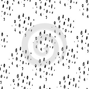 Seamless pattern. Casual circle dot texture. Stylish doodle