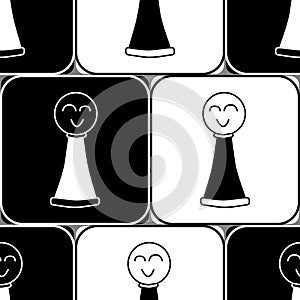 seamless pattern chess. vector