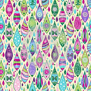 Seamless pattern with christmas toys