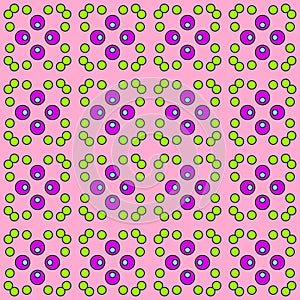 Seamless pattern with a circles in a delicate ÃÂolors