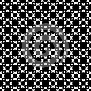 Seamless pattern, circles geometric texture, diagonal lattice