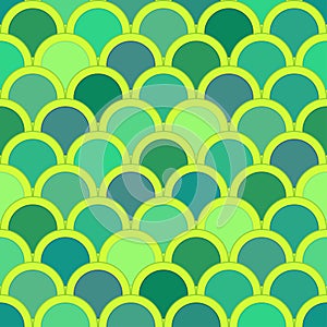 Seamless pattern from circles in light green