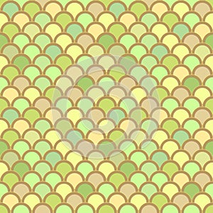 Seamless pattern from circles in light green