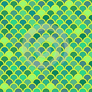 Seamless pattern from circles in light green