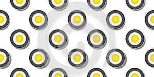 Seamless pattern with circles on white background
