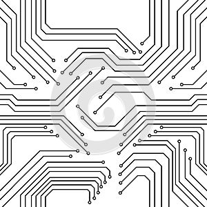 Seamless pattern of circuit board