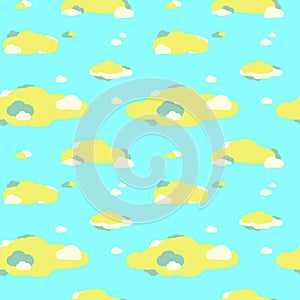 Seamless pattern of clouds