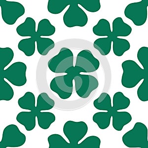 Seamless pattern clover leaf