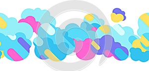 Seamless pattern with cluuds.