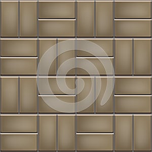 Seamless pattern of cobblestone pavement